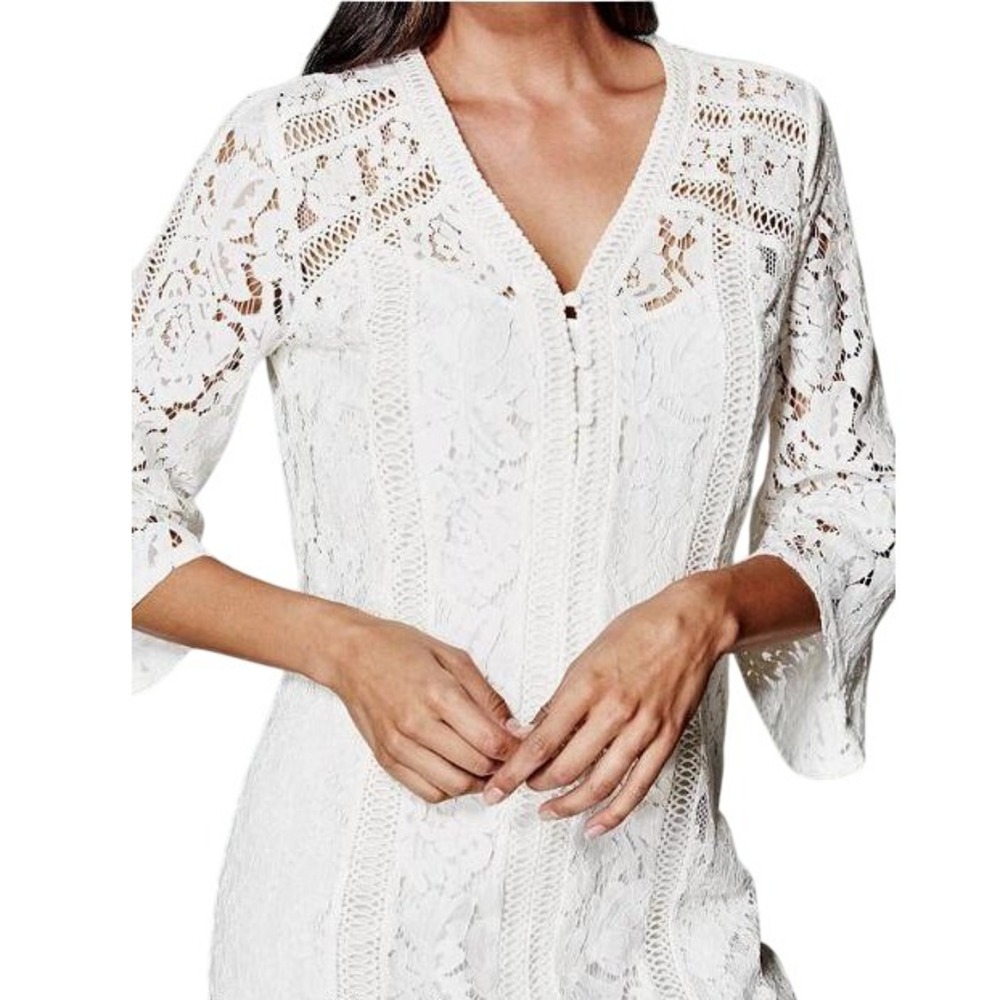 Marciano - Romantic Lace Short Dress - M - Picture 3 of 11